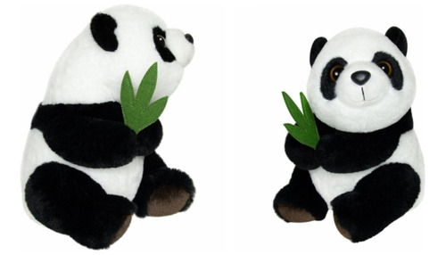 Peluche De Oso Panda Con Bambú Original 