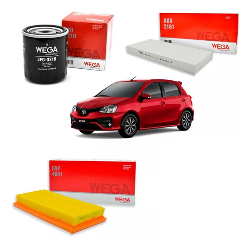 Kit De Filtros Toyota Etios 2016 En Adelante