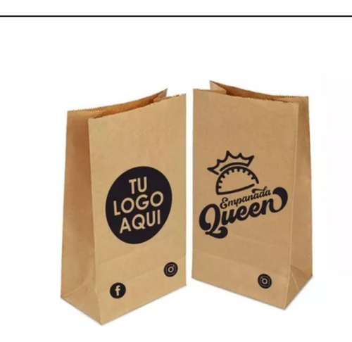 Bolsa  Delivery 30x20x11cms/impresa Tu Logo Unicolor 100unid