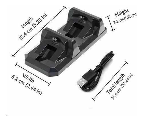 Base Cargador Dual Control Usb Ps4 Dobe Stand