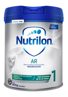 Leche de fórmula en polvo Nutricia Bagó Nutrilon AR 1 en lata de 800g