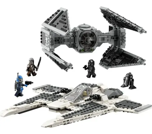 Lego Star Wars 75348 Caça Fang Mandalorian E Tie Interceptor