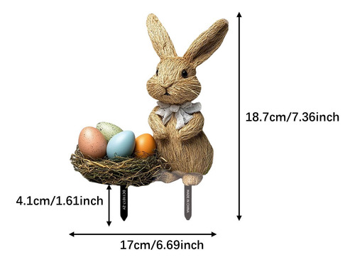 Pascua Conejos De Los Conejos De Huevo De Huevo Decoración