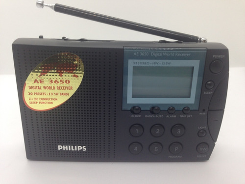 Radio Portatl Viajero Philips Ae 3650 13 Bandas Digital 1998