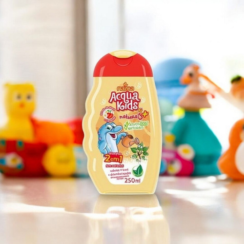 Shampoo Infantil Acqua Kids 250ml 2 Em 1 Maçã E Camomila