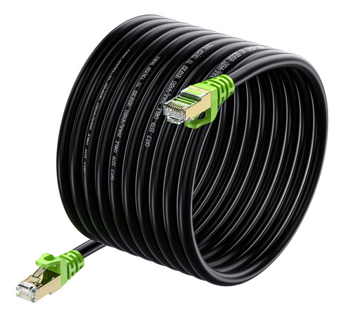 Cable Ethernet Cat 7 Para Exteriores, 50 Pies, 26 Awg, Cable
