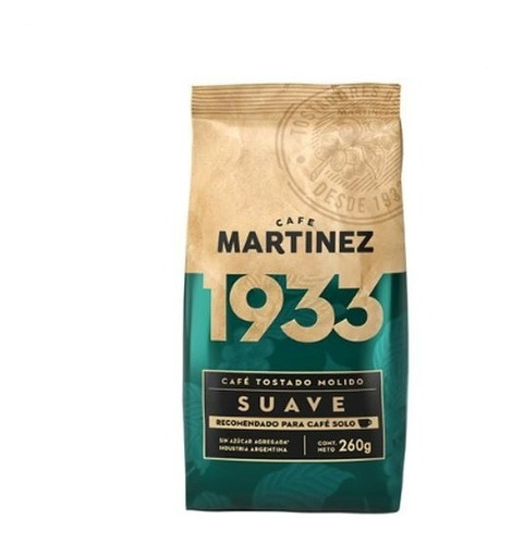 Café Molido Tostado Suave 1933 Sin Azúcar 260gr