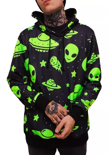 Camisa Camiseta Longline Alien Alienígena Tumbler Neon Desenho Blusa