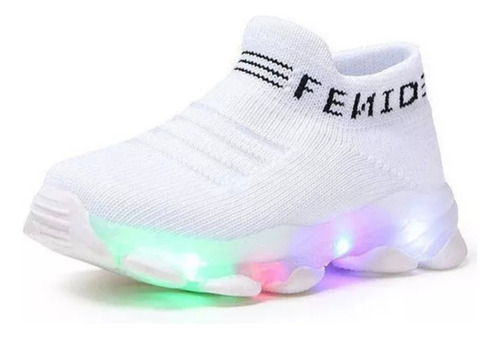 Zapatillas Deportivas Con Luces Led Para Niñas Y Niños