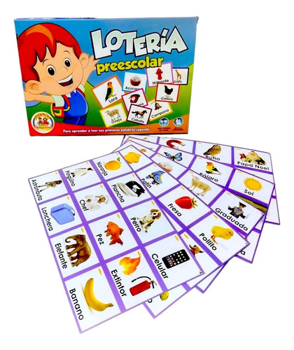 Juego Lotería Preescolar Jardín Infantil Figuras Animales 