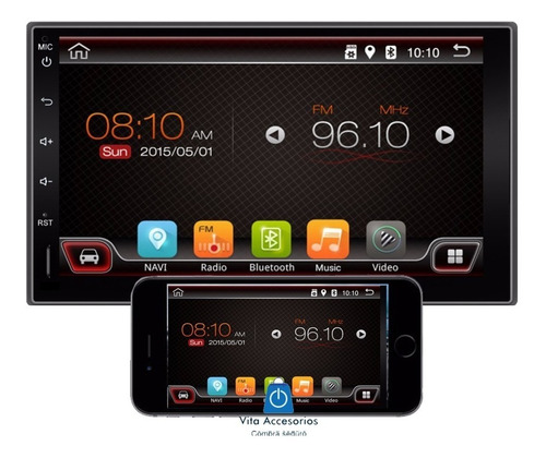 Oferta Radio Auto 2 Din Android 7.1 Mirror Link Gps Wifi Dvr