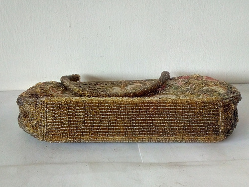 Imagen 5 de 5 de Cartera De Fiesta Con Canutillo Y Brocado.