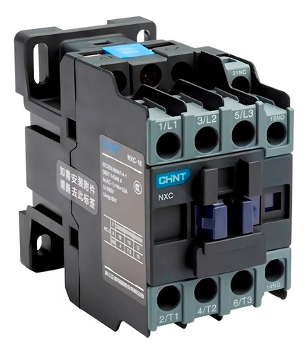 Contactor Tripolar Chint 40a Bobina 24v 3 Polos + 1na 1nc