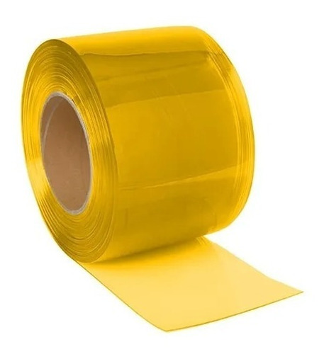 Bobina Pvc Transparente - 2mm X 200mm X 50mt - Amarela