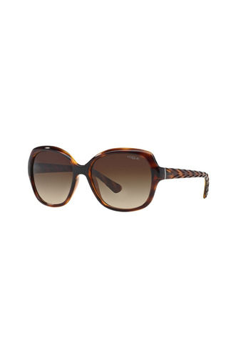 Lentes De Sol Striped Dark Havana Vogue