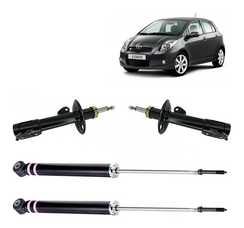 Kit Amortiguador Del Tras Para Toyota Yaris 1.5 2006 2008