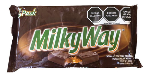 Milky Way Chocolate Leche Caramelo Y Nougat 36pz De 48g C/u