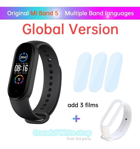 Pulsera Inteligente Xiaomi Mi Band 5, Control Del Ritmo Card