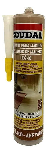 Sellante Acrílico Para Madera 490 Gr Soudal - Color Roble