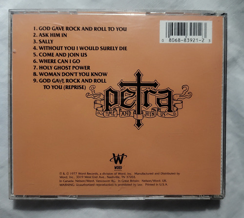 Petra - Come And Join Us - Cd Edición Limitada (Usado)