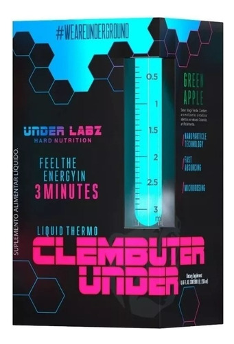 Clembuter Under Labz Maçã Verde 250ml Termogênico Pré Treino