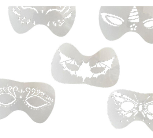 4 Plantillas De Pintura Facial Irregular Mariposa Mariposa