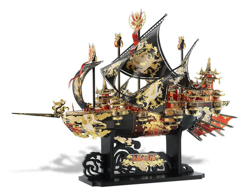 Kit De Puzzles Metálicos 3d Para Construir Modelos De Barco