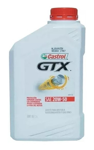 Aceite Castrol Gtx 20w50 1l