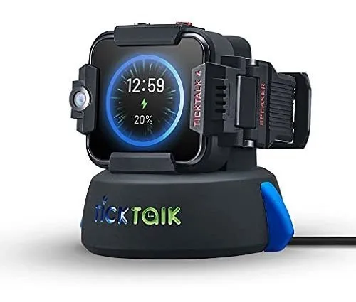 Smartwatch Ticktalk Para Ni os base De Carga negro Meses sin