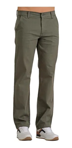 Pantalon gabardina online verde
