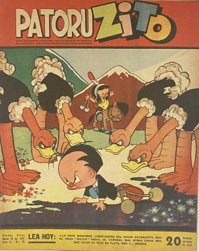 Patoruzito Nº 75 Semanario Historietas Grande Mar 1947 Cl02