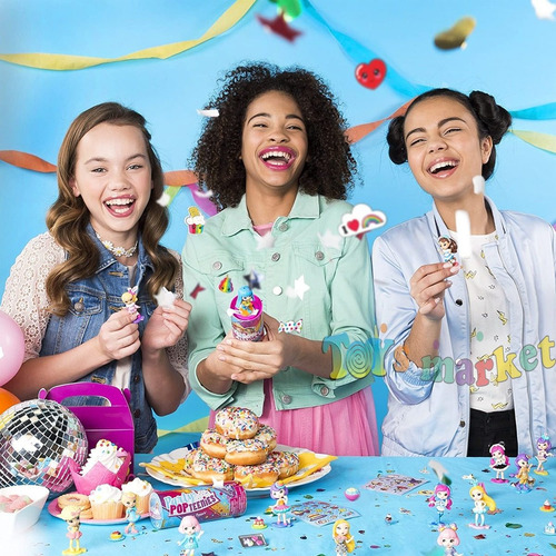 Imagen 5 de 10 de Party Pop Teenies Muñeca Sorpresa Con Confetti Push Fiesta