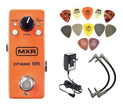 Mxr M290 Fase 95 Mini Phaser Pedal W / Bonus Dunlop Power Su