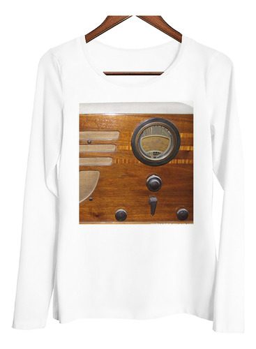 Remera Mujer Ml Cuadro Decorativo Radio Vintage Clasico P4