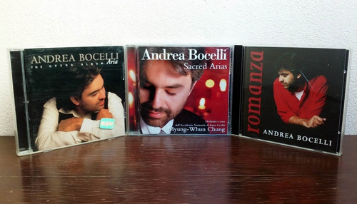 Andrea Bocelli - Aria + Sacred Arias + Romanza * 3 Cd Usa 