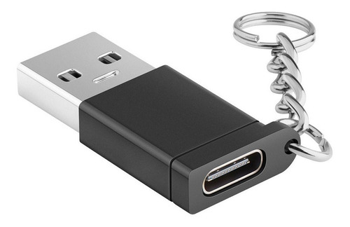 Adaptador Plug Usb 3.0 Jack Usb C Llavero Aluminio Steren