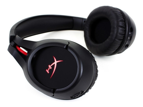 Auriculares gamer inalámbricos HyperX Cloud Flight HX-HSCF negro con luz rojo LED
