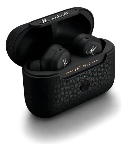 Fones de ouvido intra-auriculares sem fio Marshall Motif ANC 1005964 pretos com luz LED