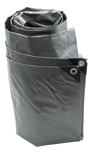 Lona De Polietileno Uso Super Rudo Gris/negro 180 Gr 6x12 M