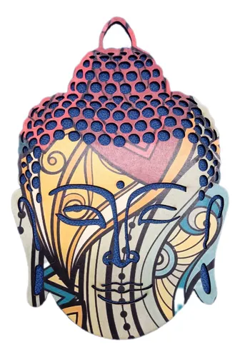 Mandala Buda Estampado Colores X2 25 Y 30cm