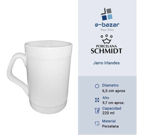Set X 36 Jarro Irlandes Jarrito De Cafe Porcelana Schmidt