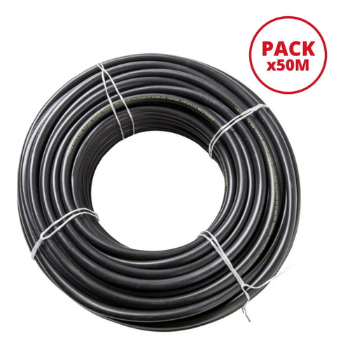 Cable Tipo Taller Tpr Vaina Cobre Iram 2x4mm X 50 Metros