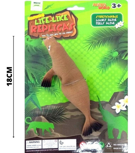 Imagen 4 de 8 de Morsa Goma Soft Animal Estirable Elastico Muñeco Marsopa