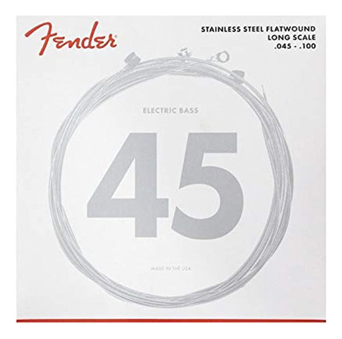 Fender 9050 Stainless Flatwound Bass Strings, 45-100