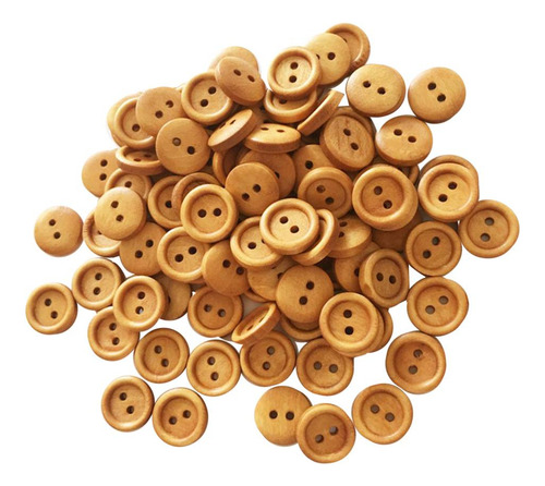 100 Piezas De Botones De Mixtos Color 13 Mm 15 Mm 2 Agujeros