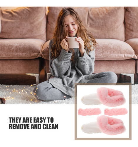 Zuecos Extraíbles Con Forro Peludo, Calcetines Interiores Tr