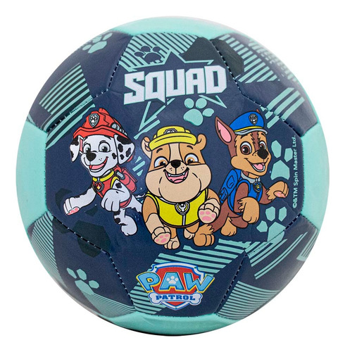 Balón De Fútbol No. 3 Voit Paw Patrol Squad Group Color Celeste