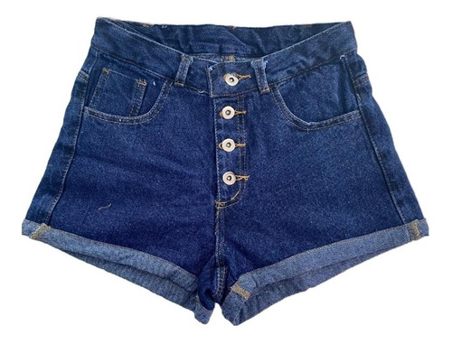 Shorts Mujer Jeans Rígido 