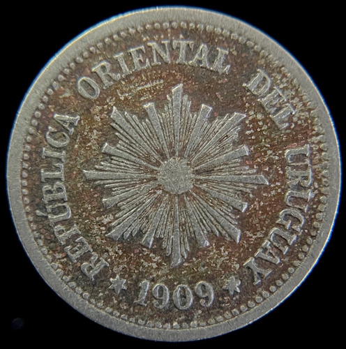 Uruguay, 2 Centesimos, 1909. Vf