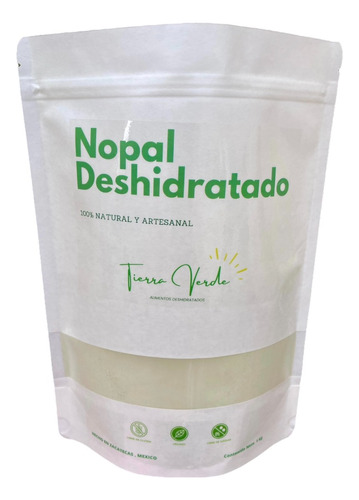 Harina De Nopal 100% Puro, Nopal Deshidratado En Polvo 1 Kg